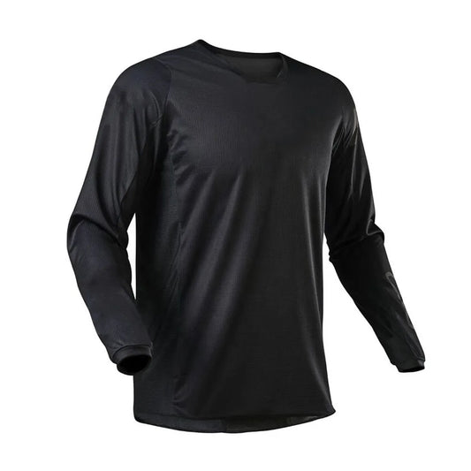 2023 black motocross  jersey mtb enduro downhill mx dh bike Mountain bmx cycling  jersey T-Shirt Bicycle Clothes