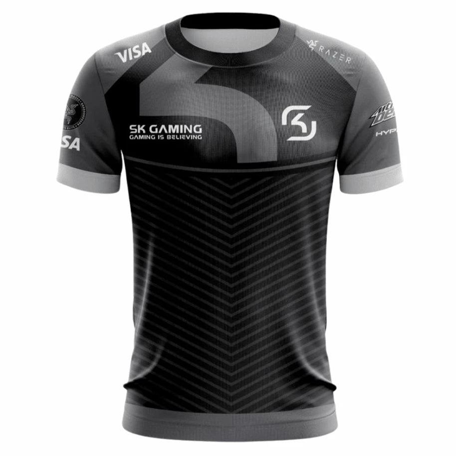 Jersey Uniform SK Gaming Grey CS GO The Summer Dream Short Sleeve Shirt Men