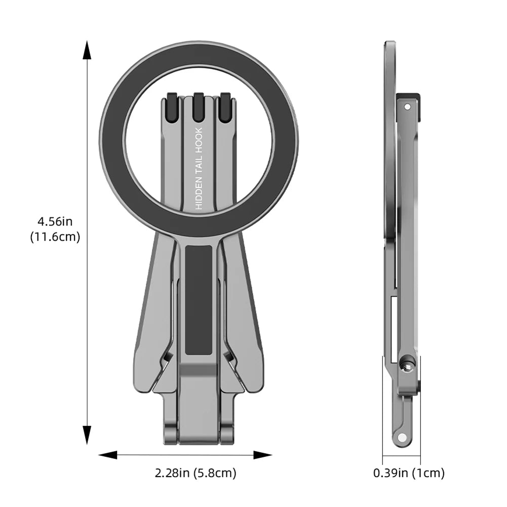 Magnetic Pocket Phone Tripod Cell Phone Tripod Stand for MagSafe Foldable Phone Holder Phone Stand for iPhone 16 15 14 13 12