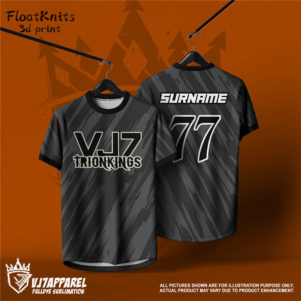 Jersey Custom Name Men's Clothing Summer Men's Shirts O-Neck Men Short Sleeve Casual Loose DIY Graphic T Shirts Soccer Jerseys